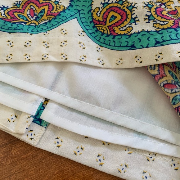 Lucy & Laurel Linen Blend Print Skirt-Size 2 - Picture 5 of 11